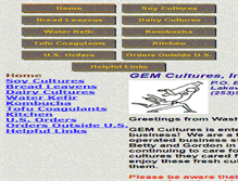 Tablet Screenshot of gemcultures.com